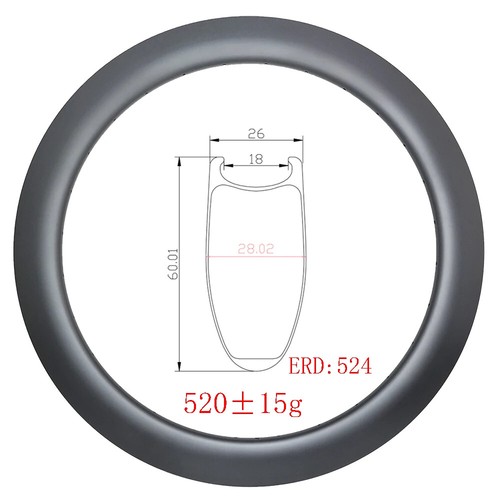Cerchio carbonio 700c - in,